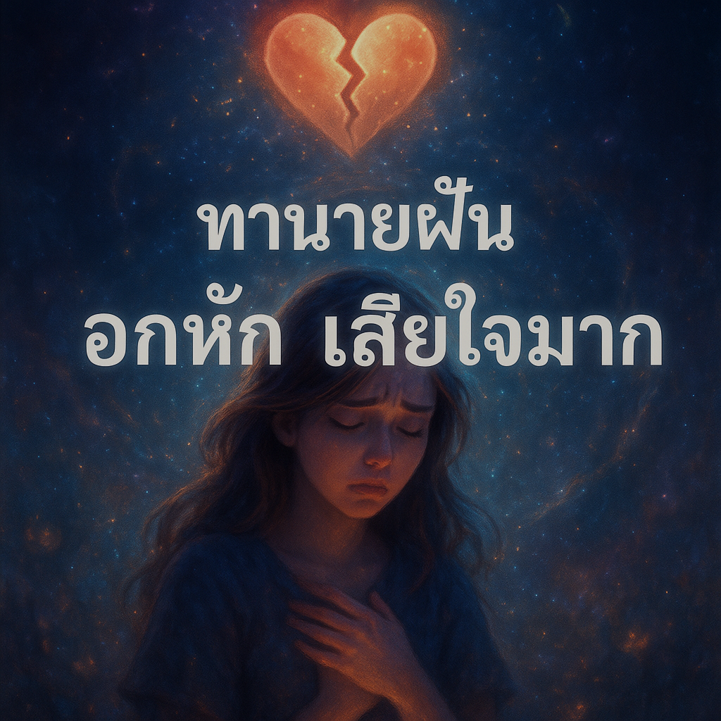 ทำนายฝัน อกหักเสียใจมาก